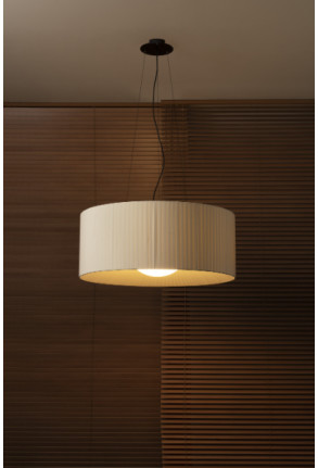 Lap 80 - Lustră crem din sticlă